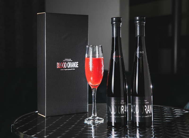 ブラッドオレンジジューススリムボトル